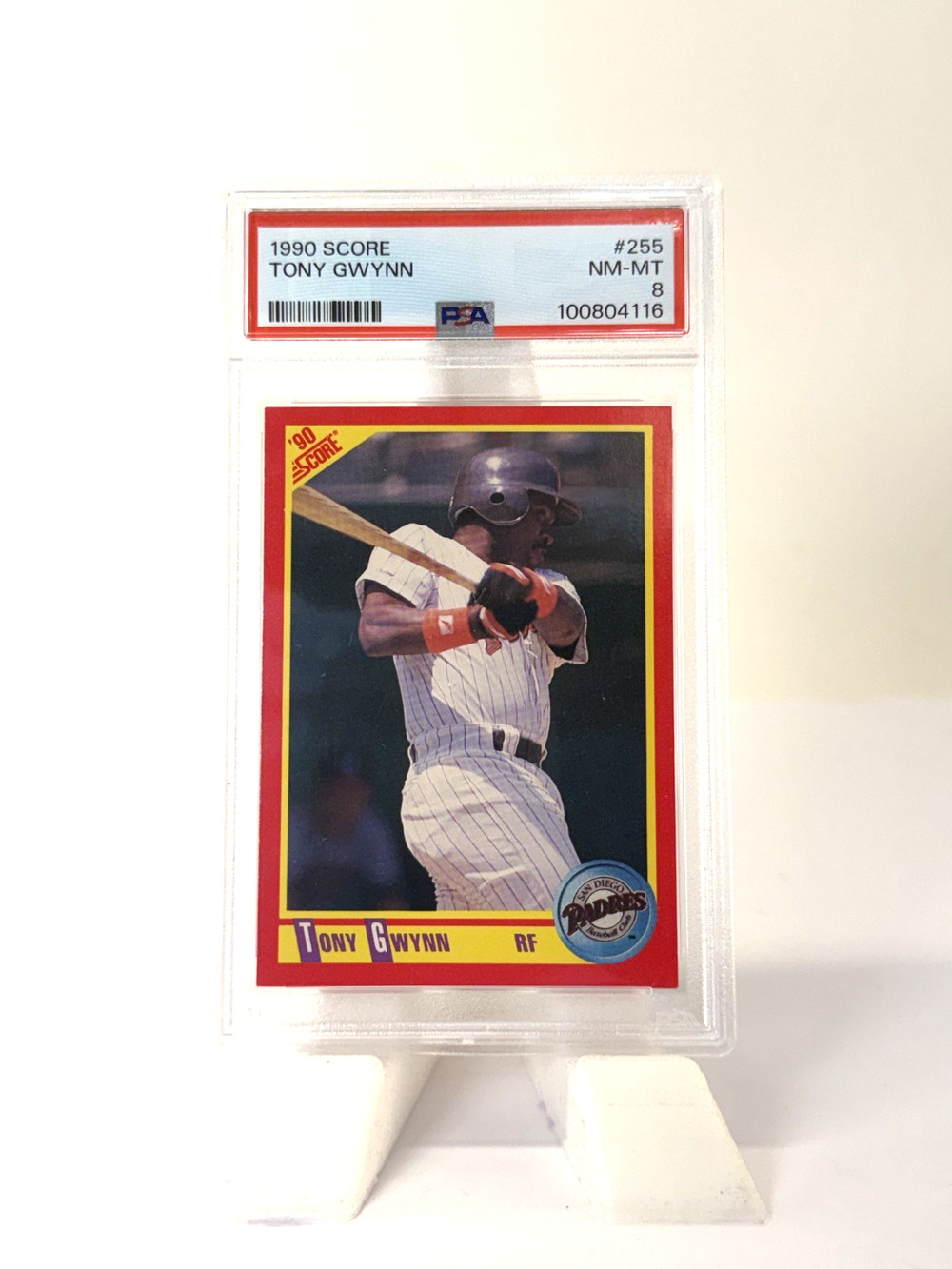 1990 Score #255 Tony Gwynn PSA 8 NM-MT